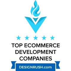 Top ecommerce development company award DesignRush Top ecommerce development company award DesignRush