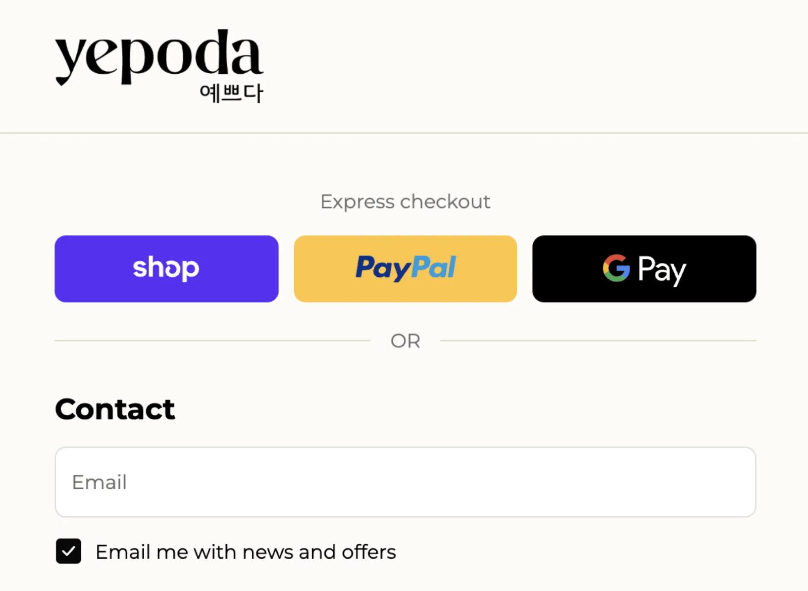 Checkout field for adding a contact email address
