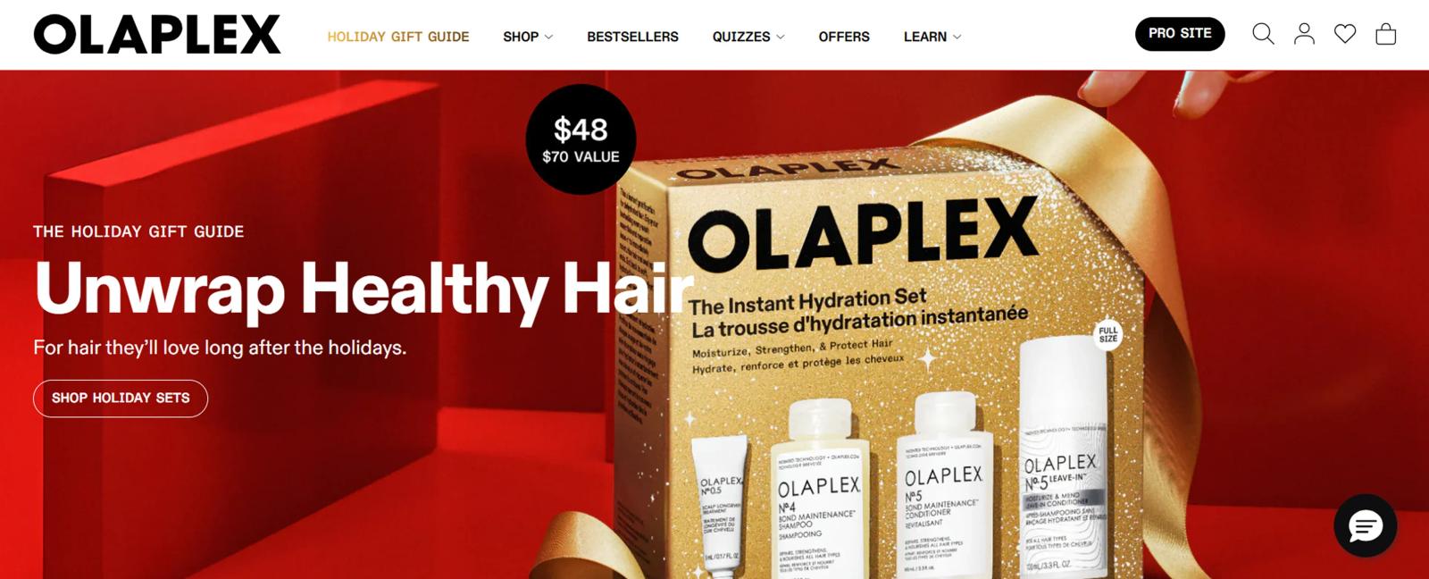 Olaplex Shopify beauty store