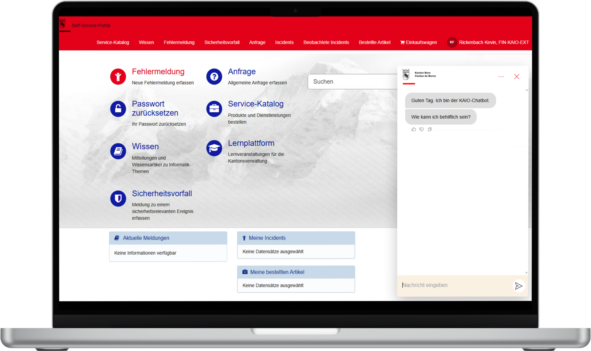 Chatbot für das KAIO in Bern
