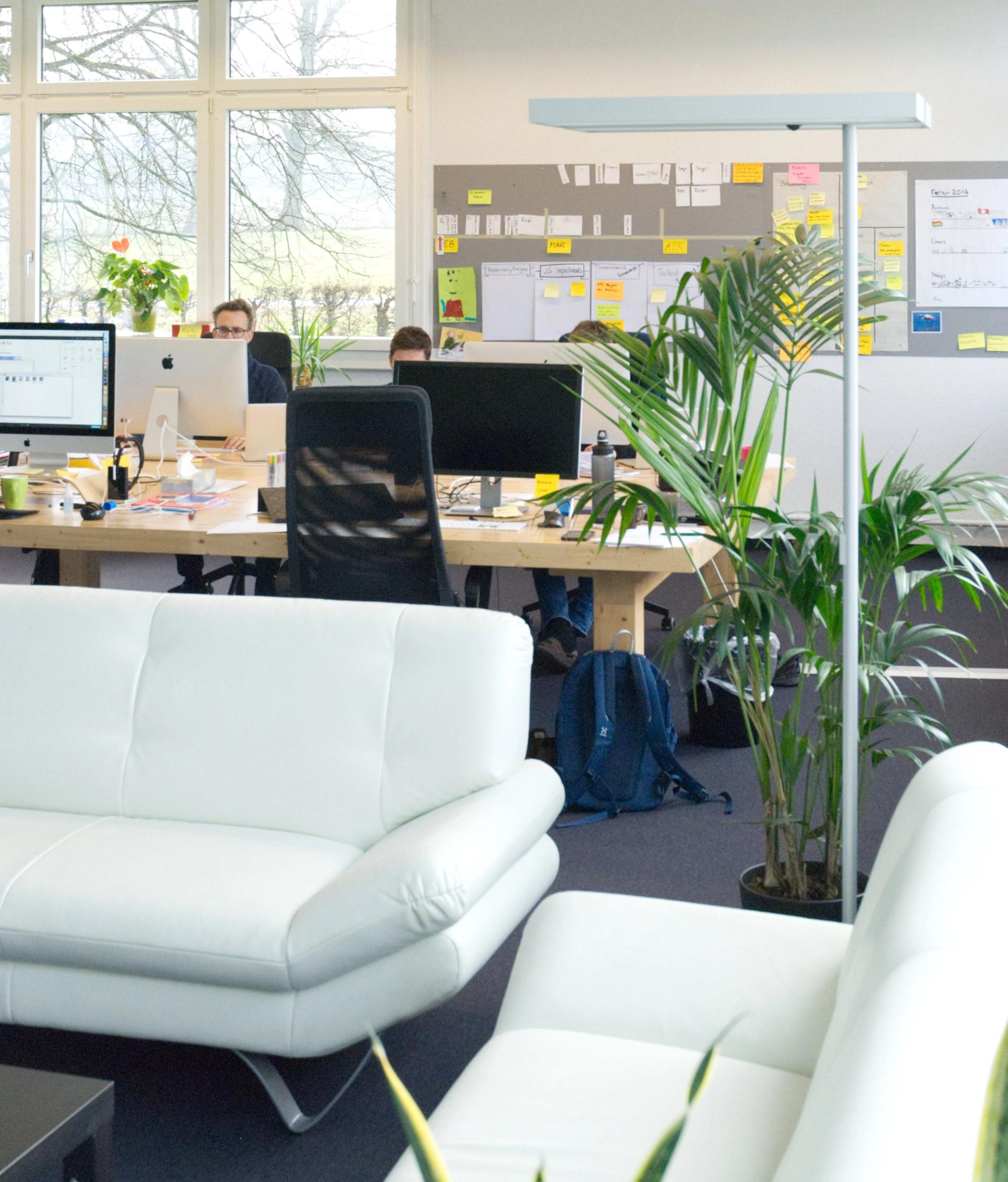 Blick durchs Büro
