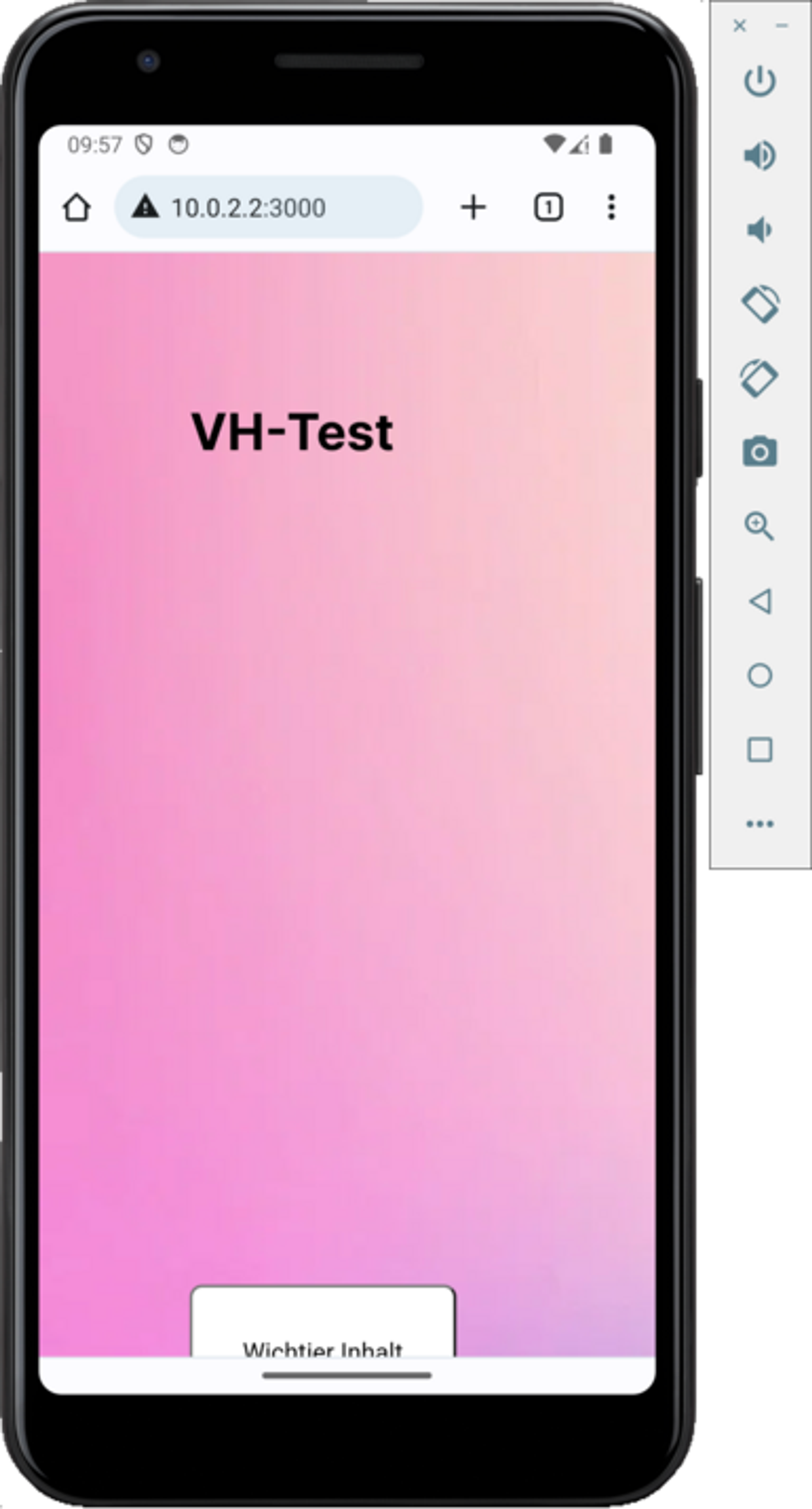 100vh lässt den Call-to-Action Button am unteren Rand des Bildschirms abschneiden.