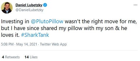 My pillow shark top tank