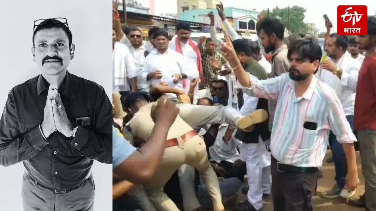 जेवरा सिरसा उपसरपंच हत्याकांड: कांग्रेस ने कानून व्यवस्था पर सवाल, चक्काजाम किया