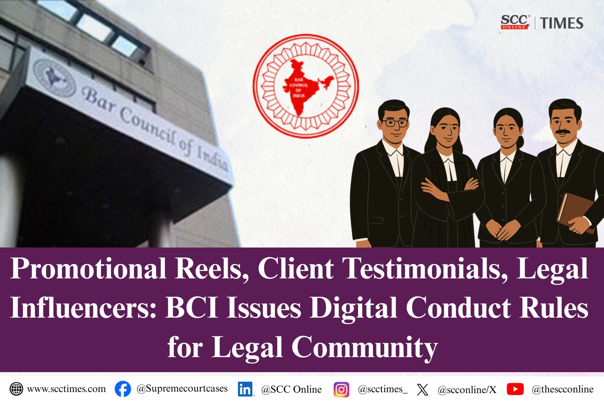 बीसीआई ने सोशल मीडिया आचरण नियम जारी करते हुए कानूनी पेशे की गरिमा को बनाए रखने का आह्वान किया है
