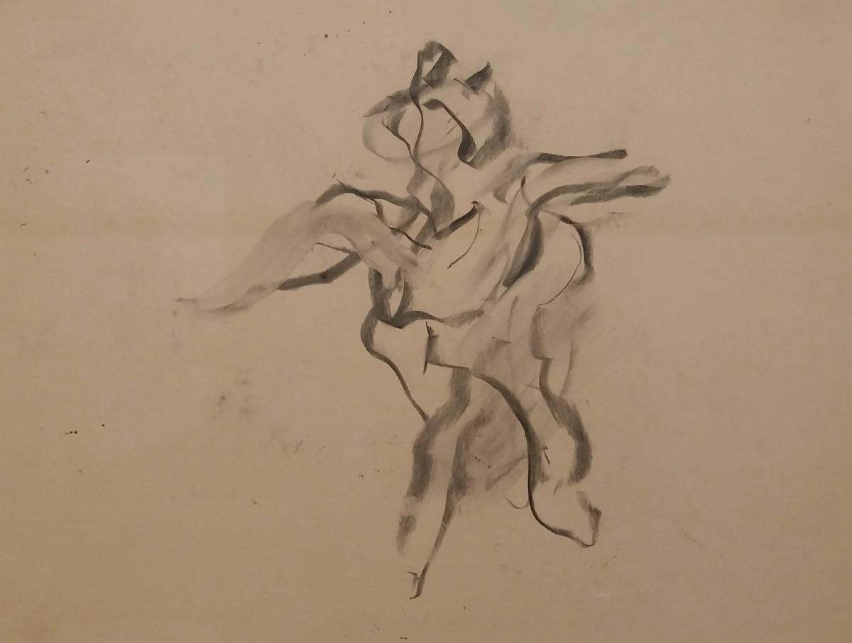 untitled. 1974. fusain sur carton marouflé. foundation de Kooning à New-York