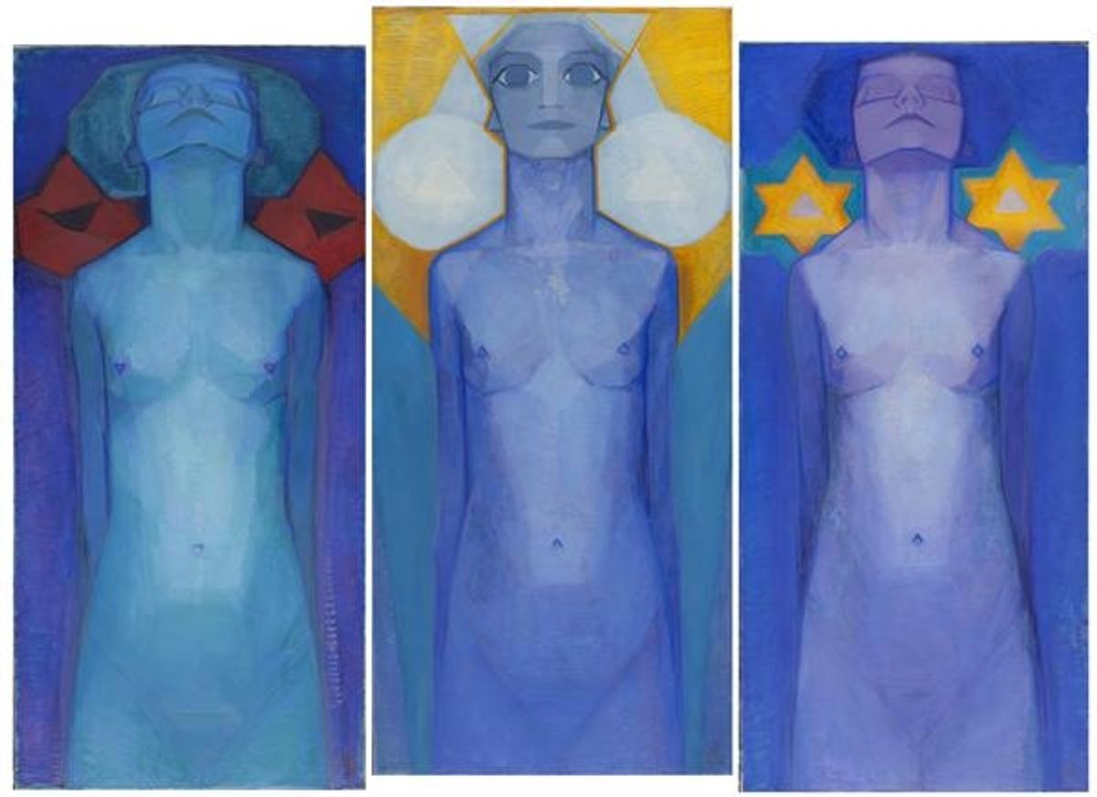 Piet_Mondriaan. « Evolution ». 1911