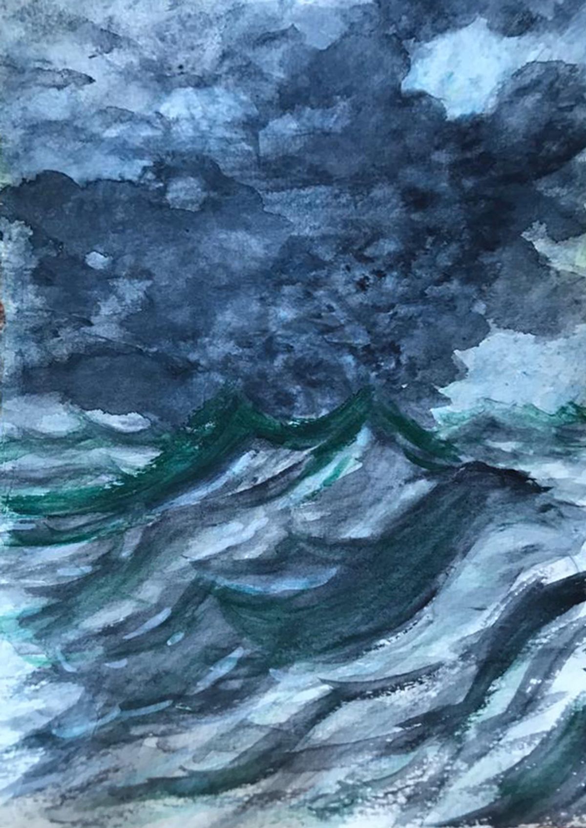 aquarelle humide