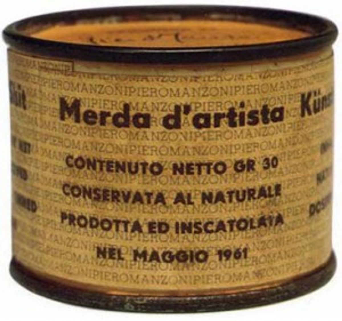 merda d’artista. Manzoni; 1961