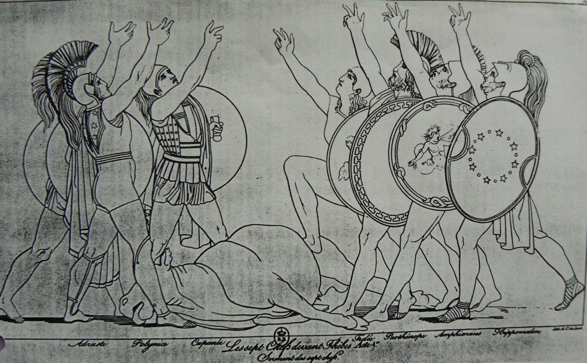 Flaxman. « le livres des sept. le serment. » 1795