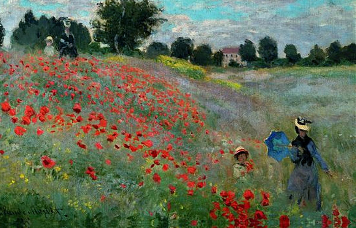 "champ de coquelicots" Monet