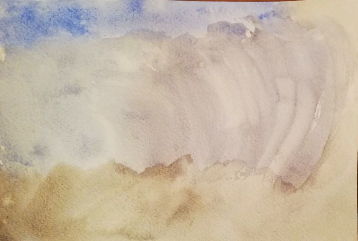 aquarelle humide