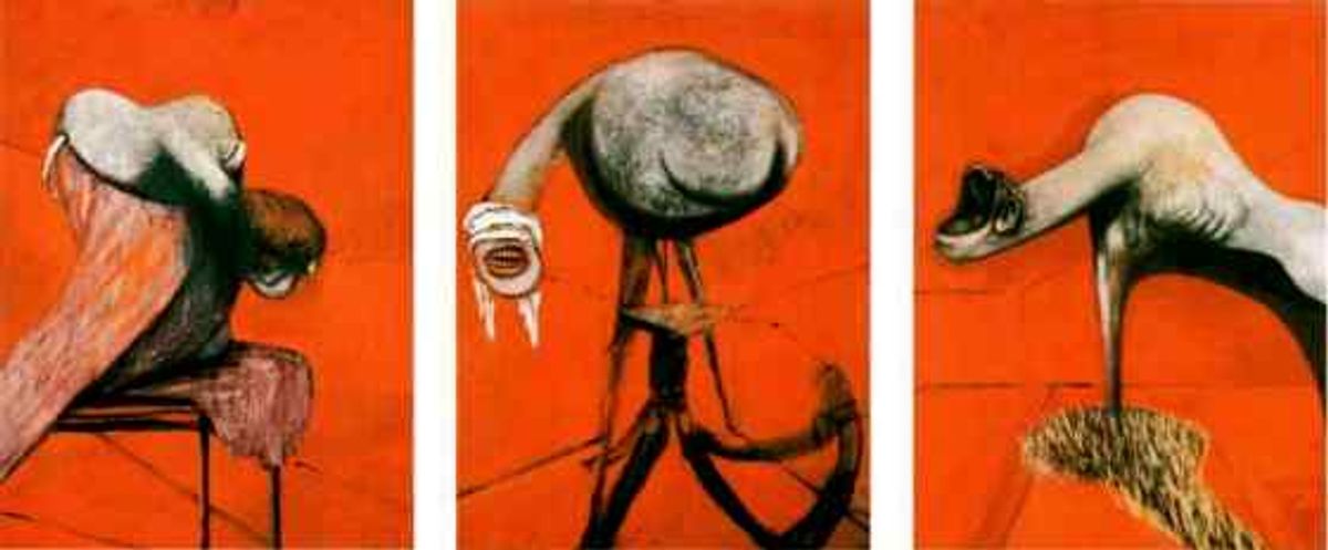    Trois études de figures au pied d’une crucifixion. 1944-45