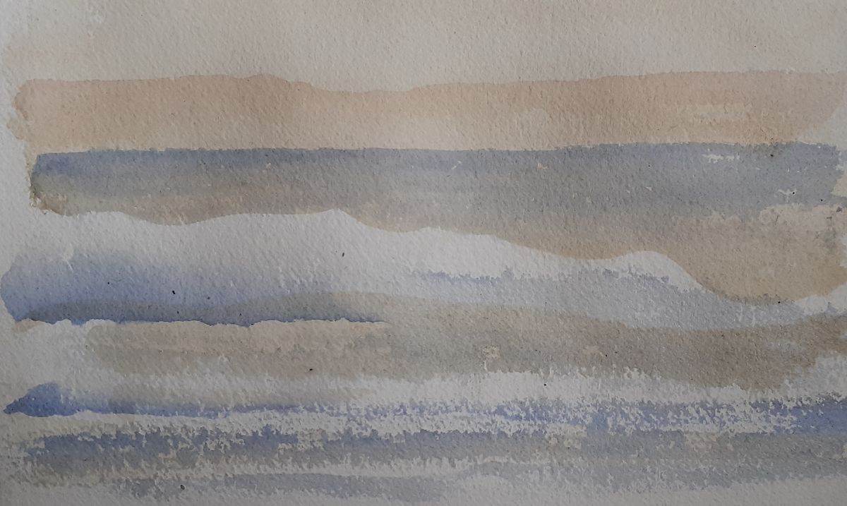 marine aquarelle sèche