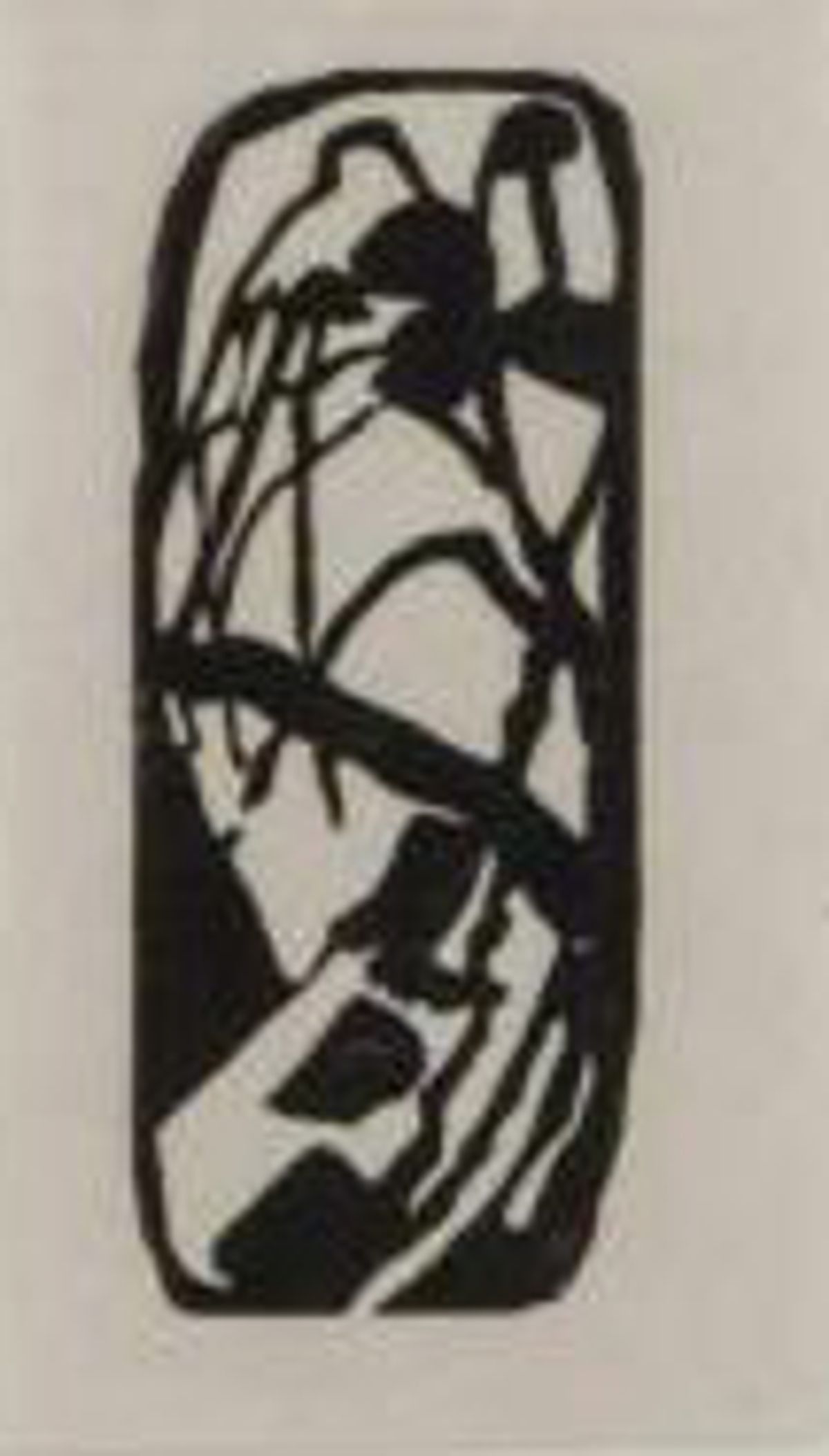 Kandinsky. vignette prévue sur les pages de texte du recueil « klänge »-1911-13