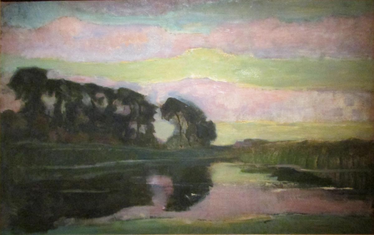 « grand paysage ». kunstmuseum den Haage.huile sur toile.1907-08