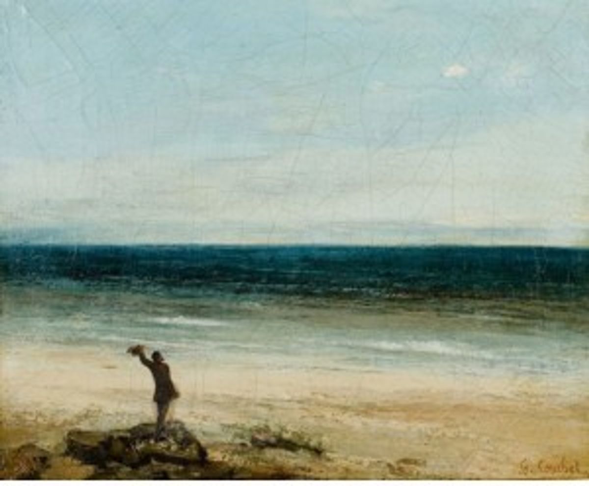 le bord de mer à Palavas. 1854