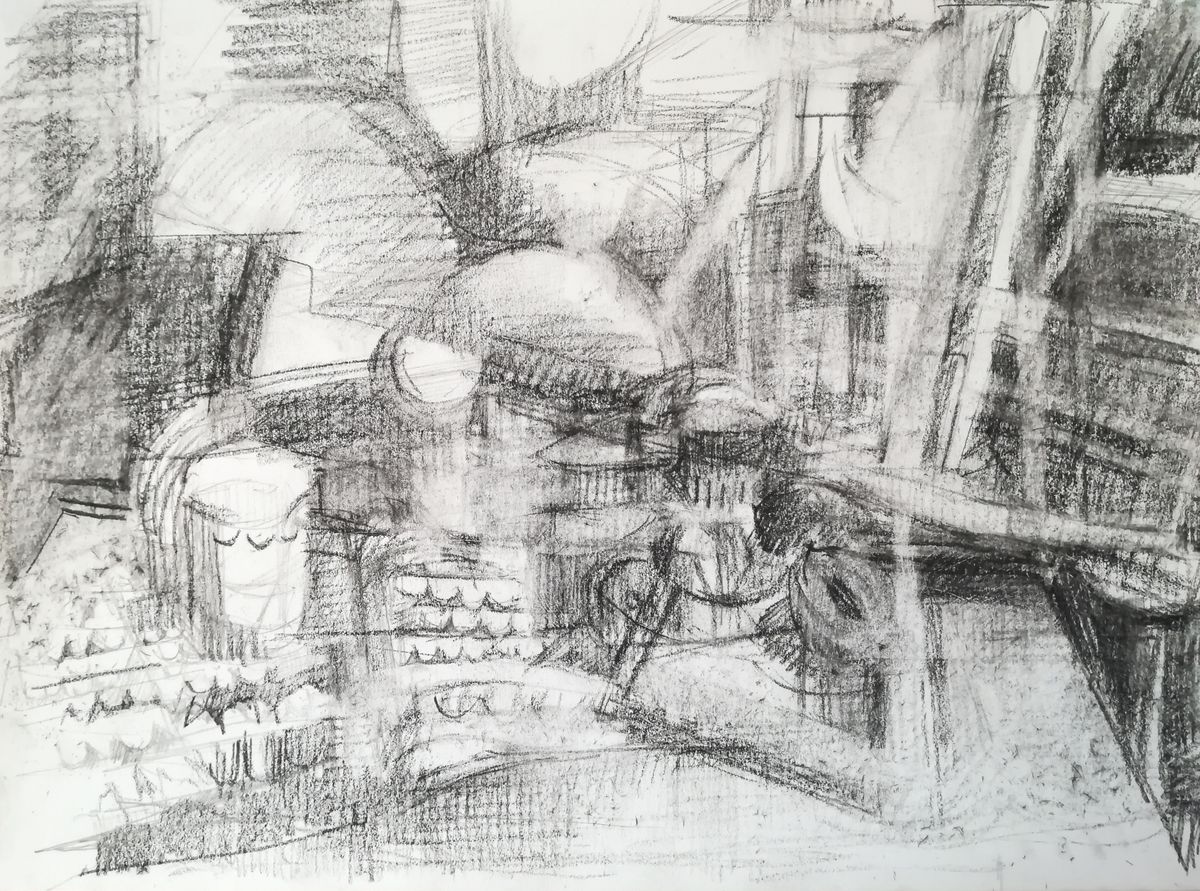 dessin cubiste
