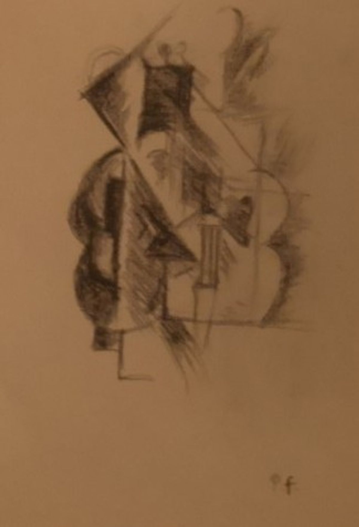 dessin cubiste