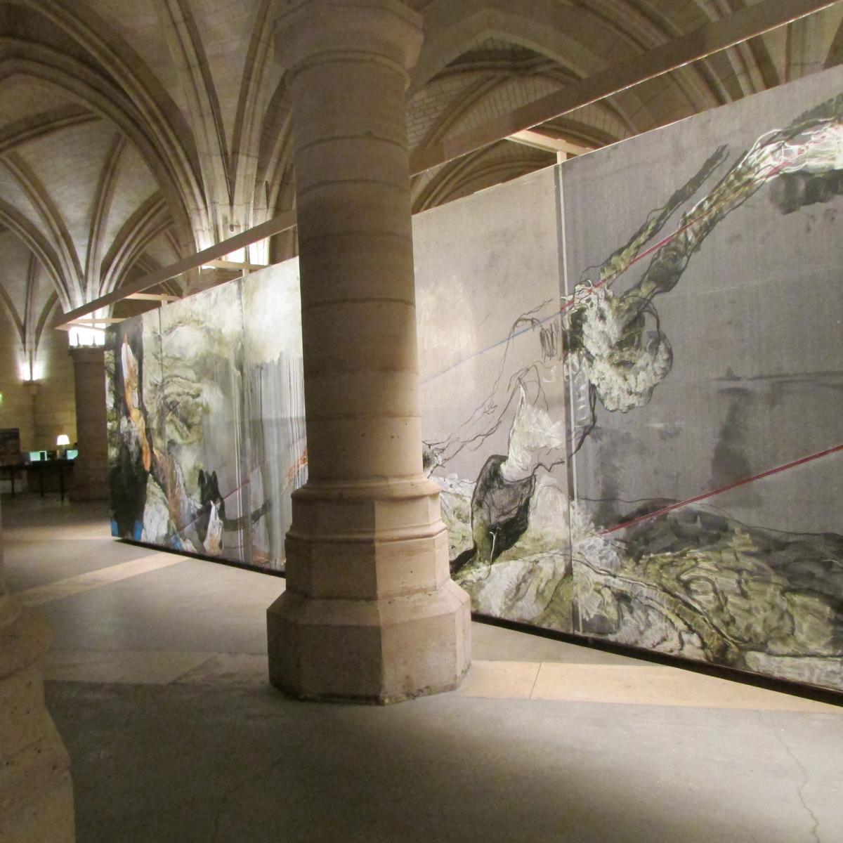 peintures sur toile émerie, de Lydie Arickx, à la Conciergerie 