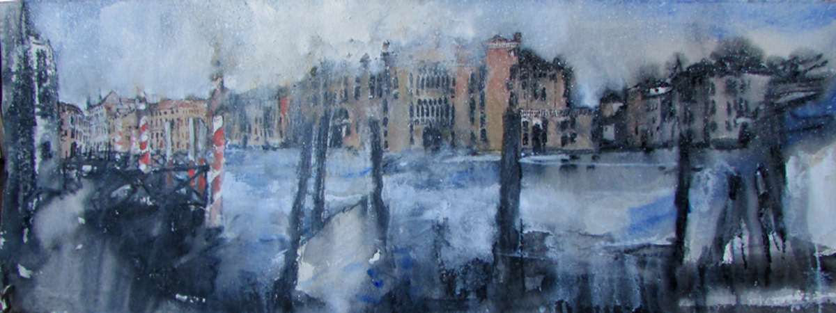 grand canal (aquarelle 50x120 2013)