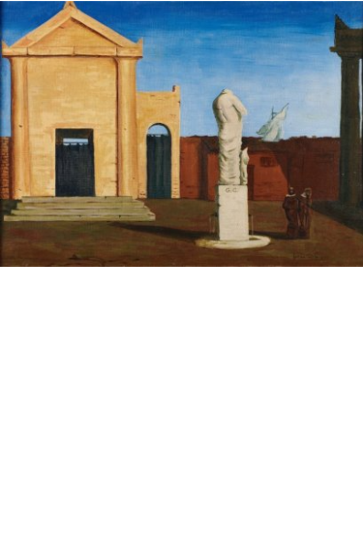 G. de Chirico « Enigme d’un après-midi d’automne“ 1909
