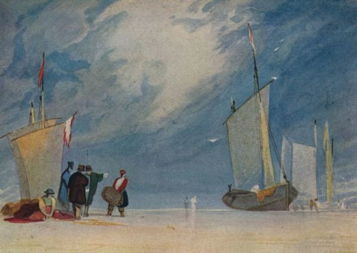 marine aquarelle sèche