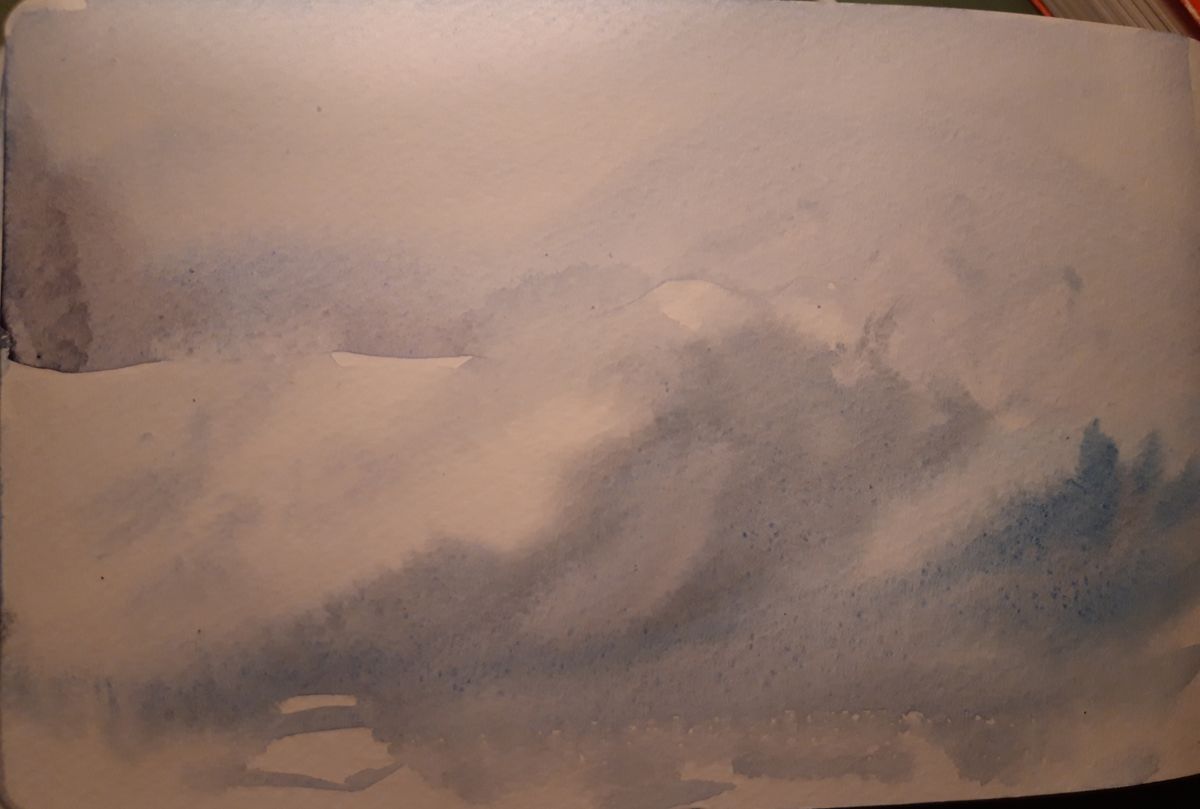 aquarelle humide