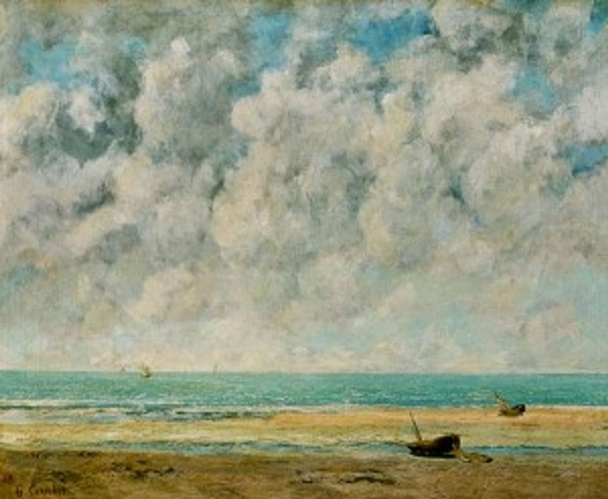 Courbet. la mer calme. Métropolitain. 1969
