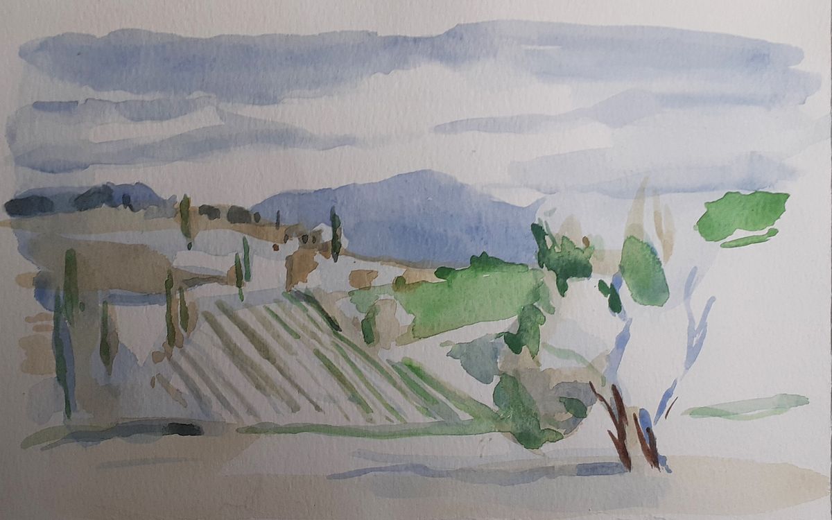 aquarelle sèche