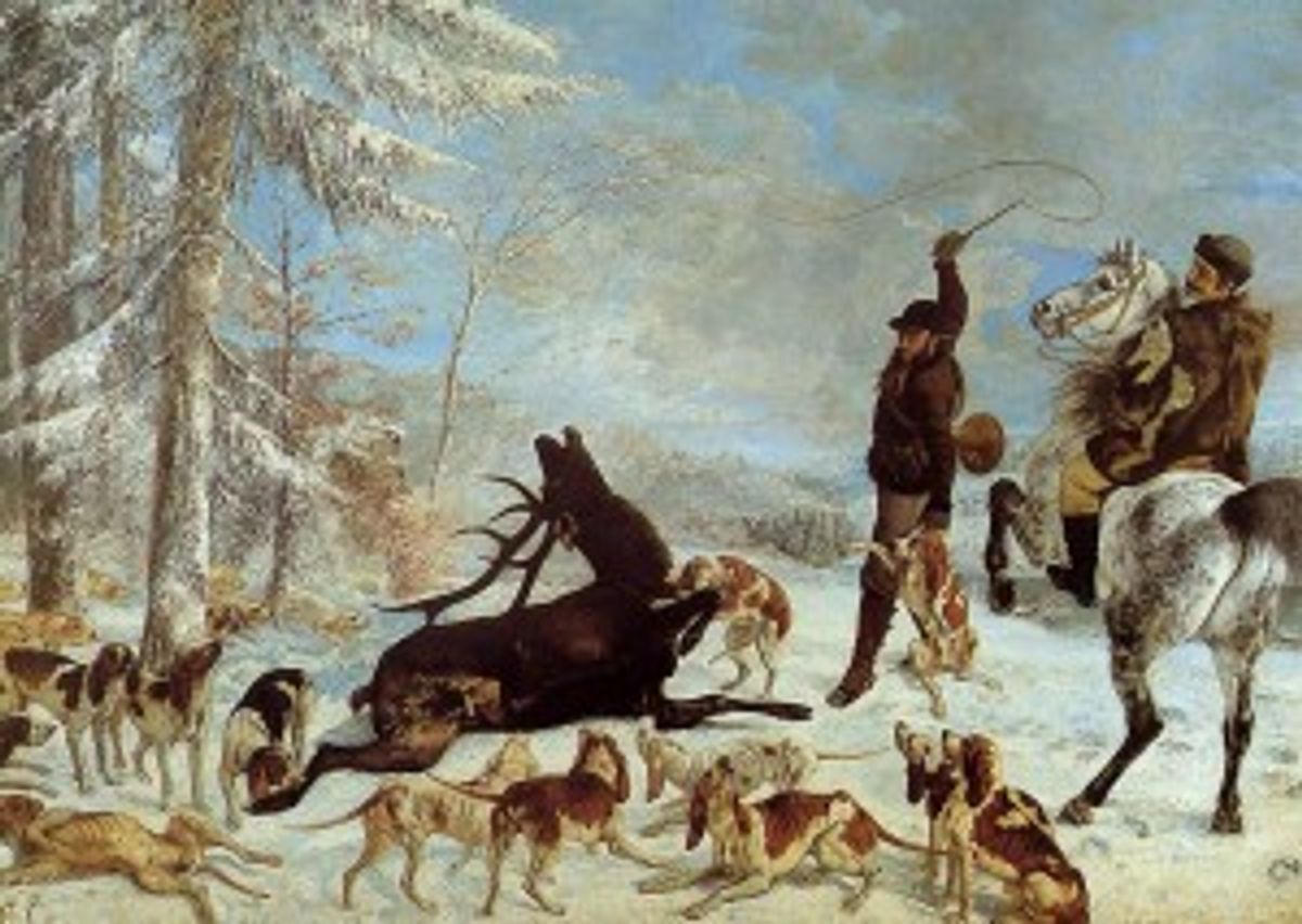 L’Hallali du cerf 1866-1867 355x505cm