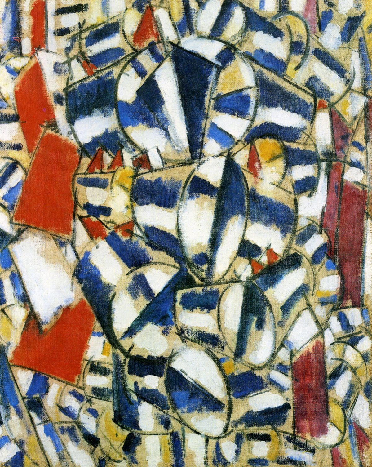 Léger « contraste de formes » 1913. Fondation Beyeler. huile sur toile. 65×81. Bâle