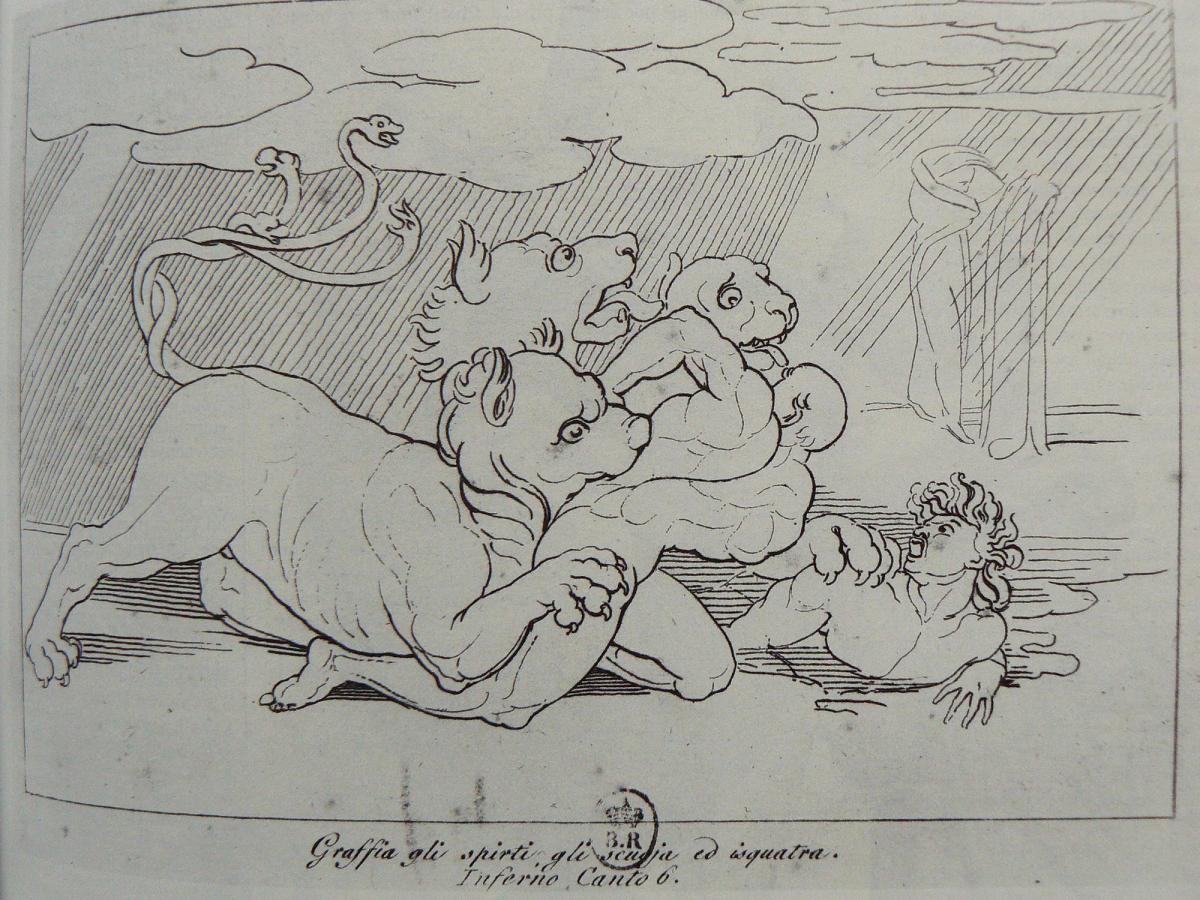 Flaxman. Illustration de la Divine Comédie de Dante