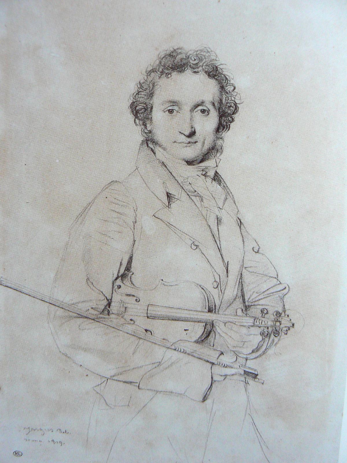 Ingres. »portrait de Paganini ».1819