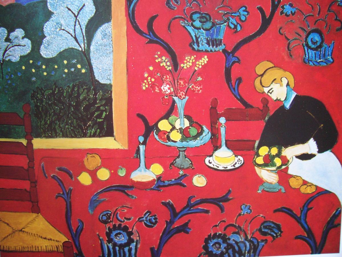 « la desserte rouge. » (Matisse. 1909)