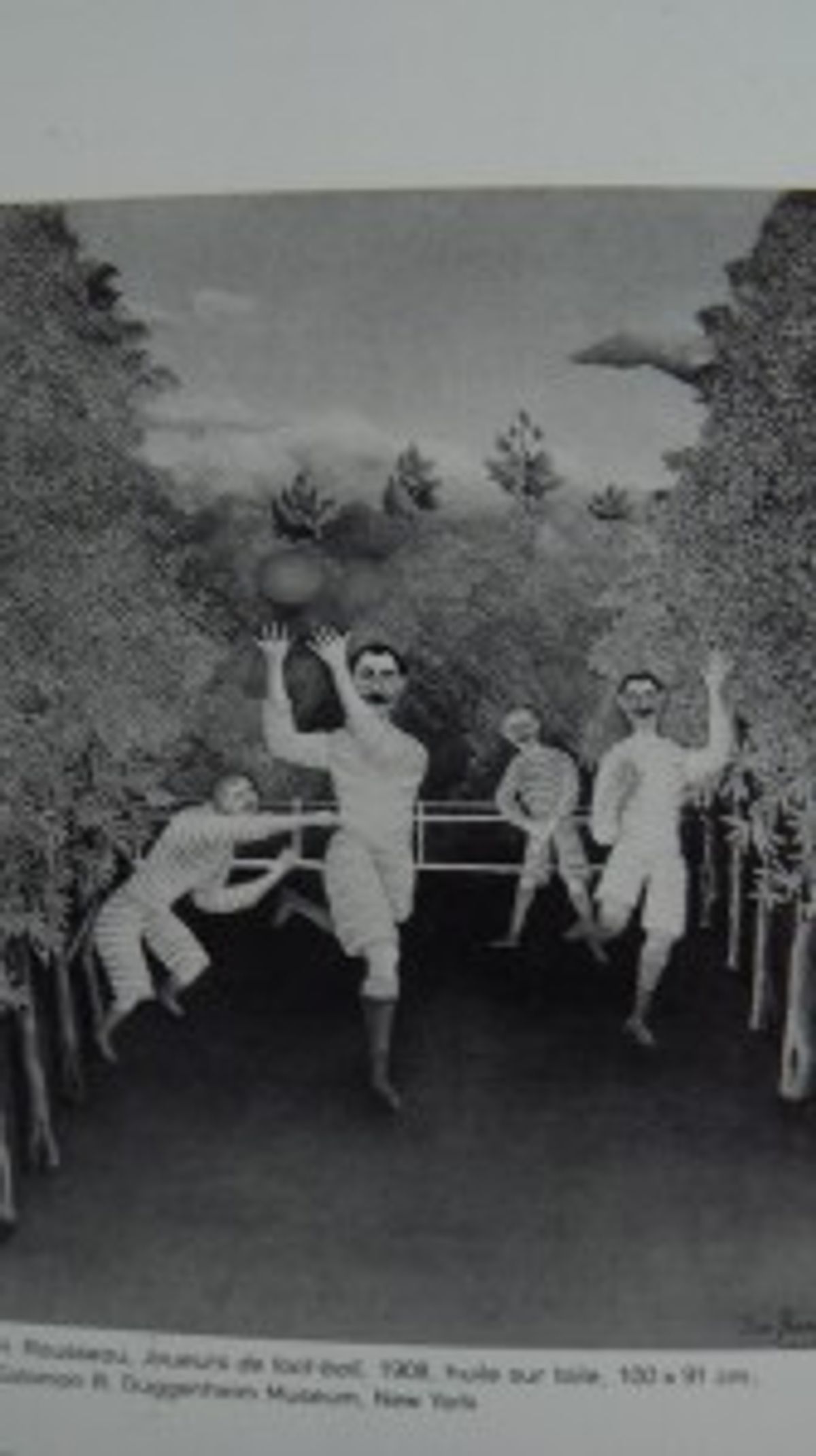 "joueurs de foot-ball" du douanier Rousseau. 1908