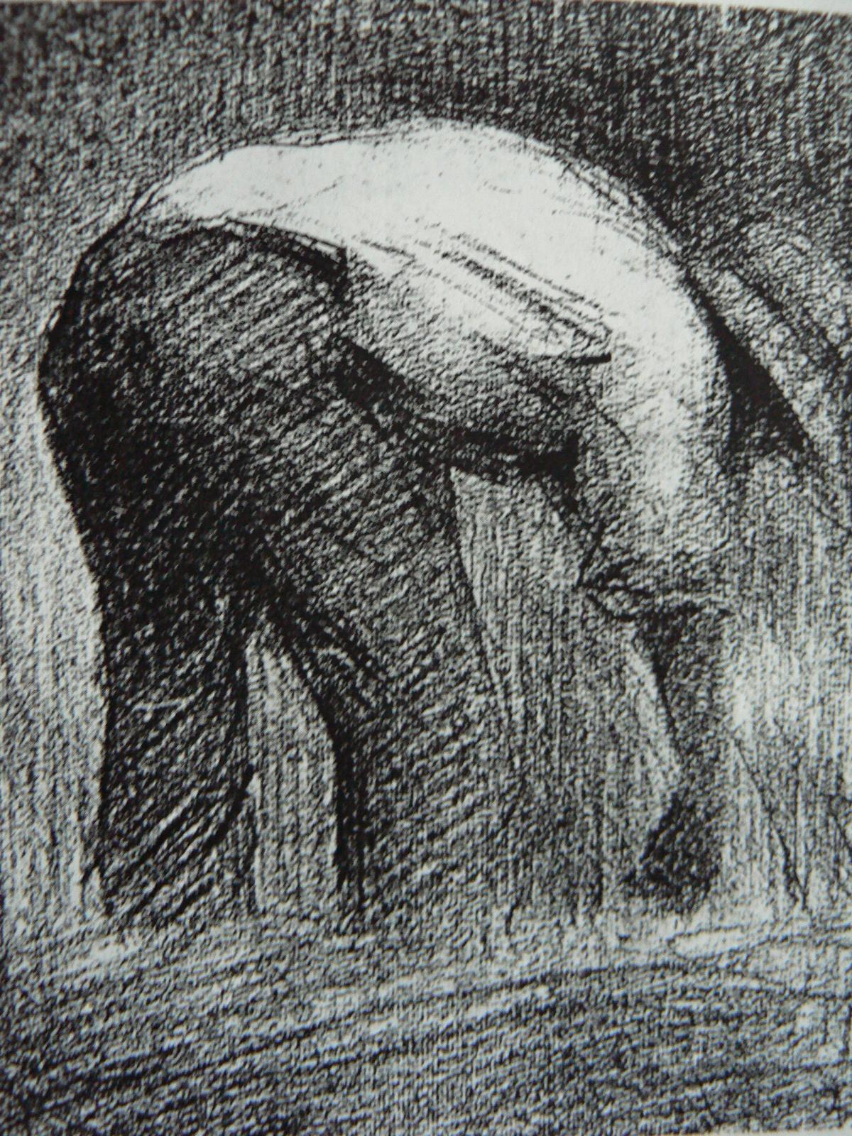 Seurat pierre noire 1881
