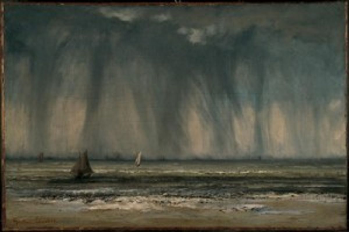 Courbet. "la trombe". Philadelphia Museum of art. 1866