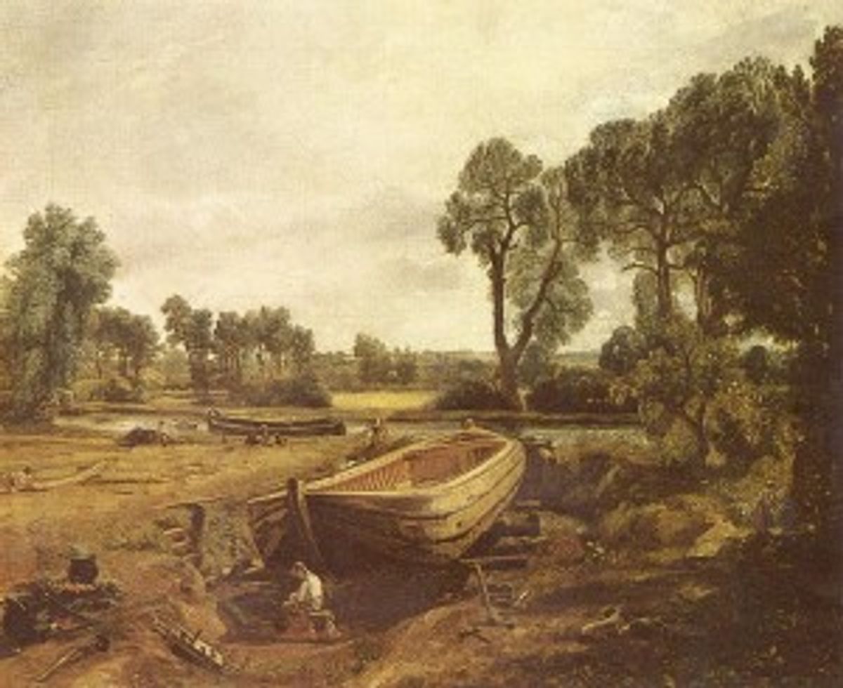 « péniche en construction ». 1815 Victoria and Albert Museum