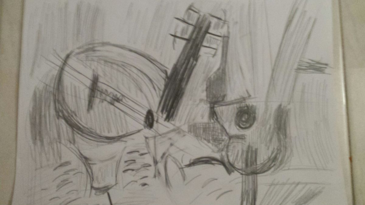 dessin cubiste