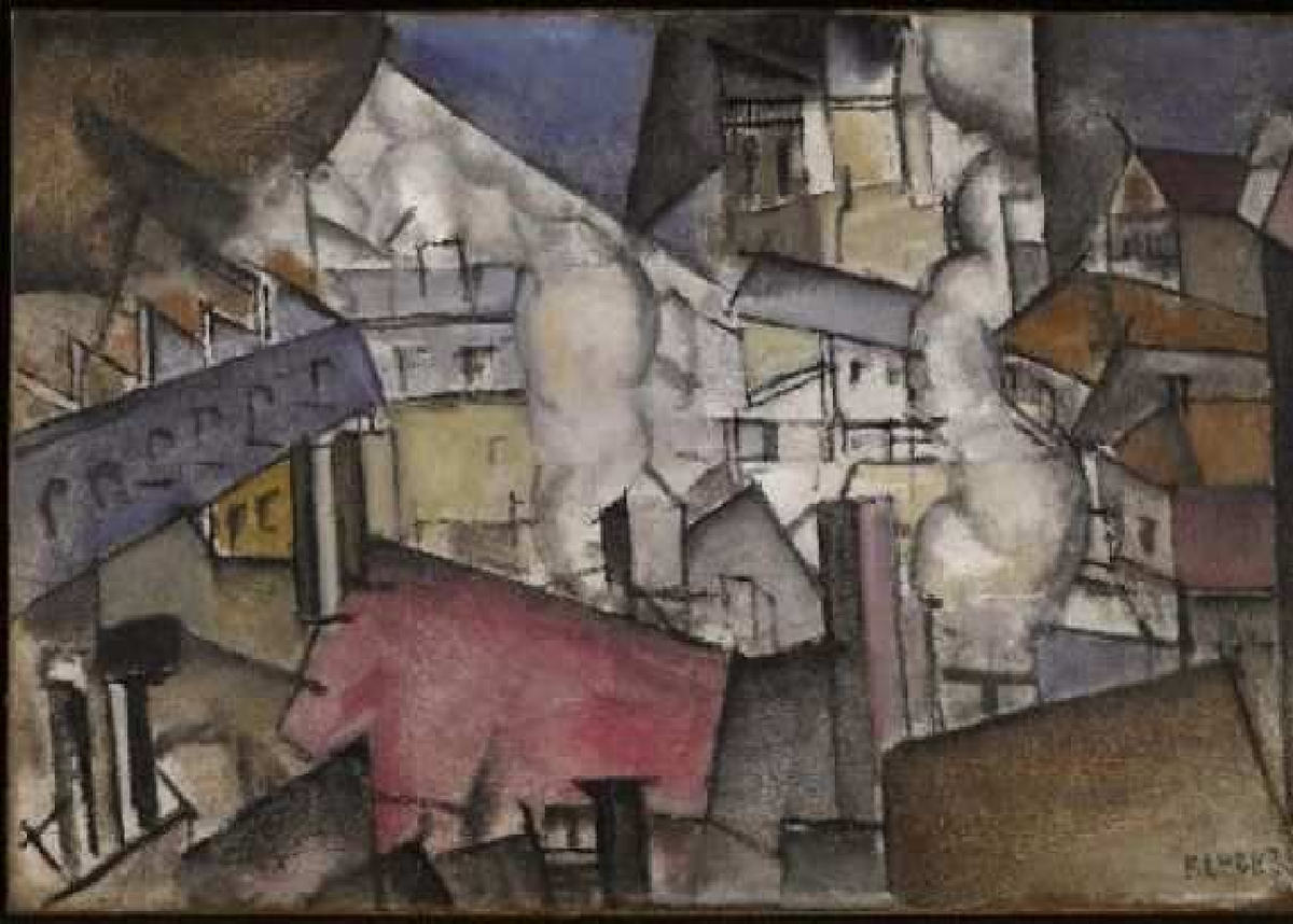 F. Léger « fumée sur les toits ». 60×93. Minéapolis institue of art. ancienne coll. Leiris. 1911