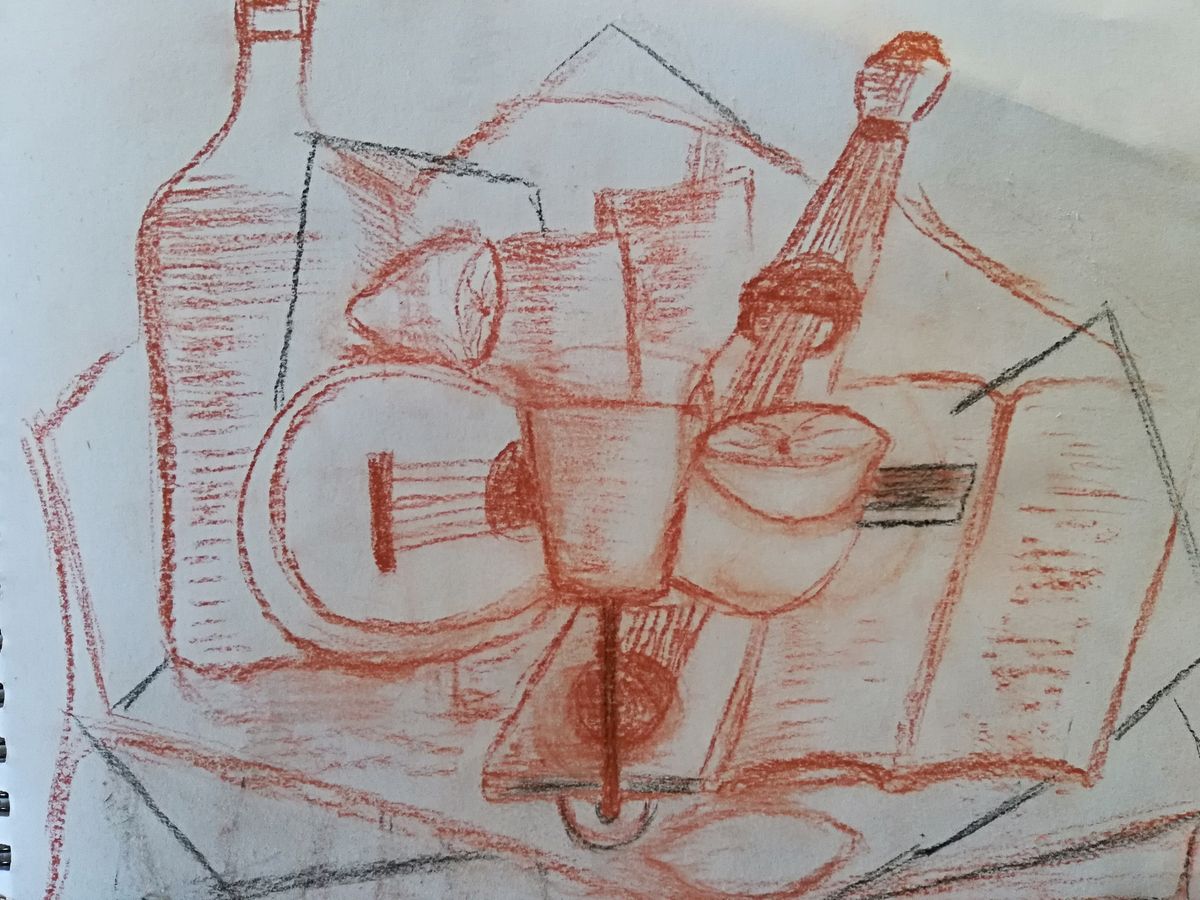 dessin cubiste