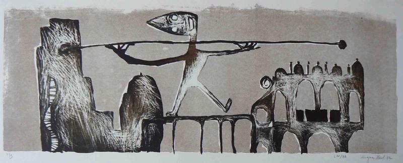 1991 : 91L02. lithographie  tirage à 9 exemplaires