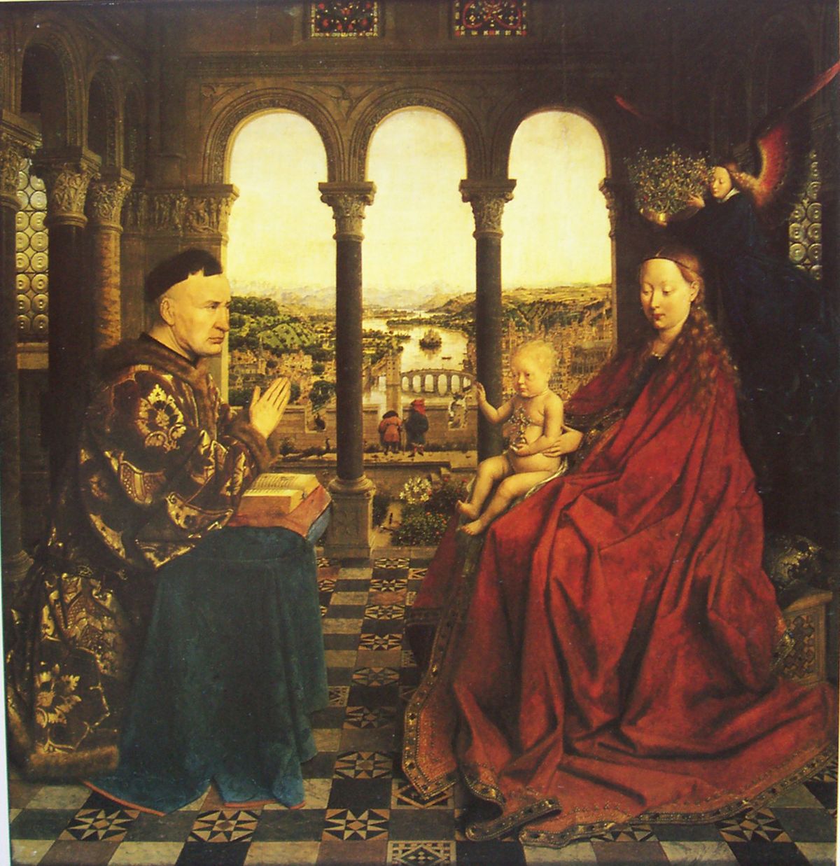 Jan van Eyck "Madone dy Chancelier Rolin (1425)