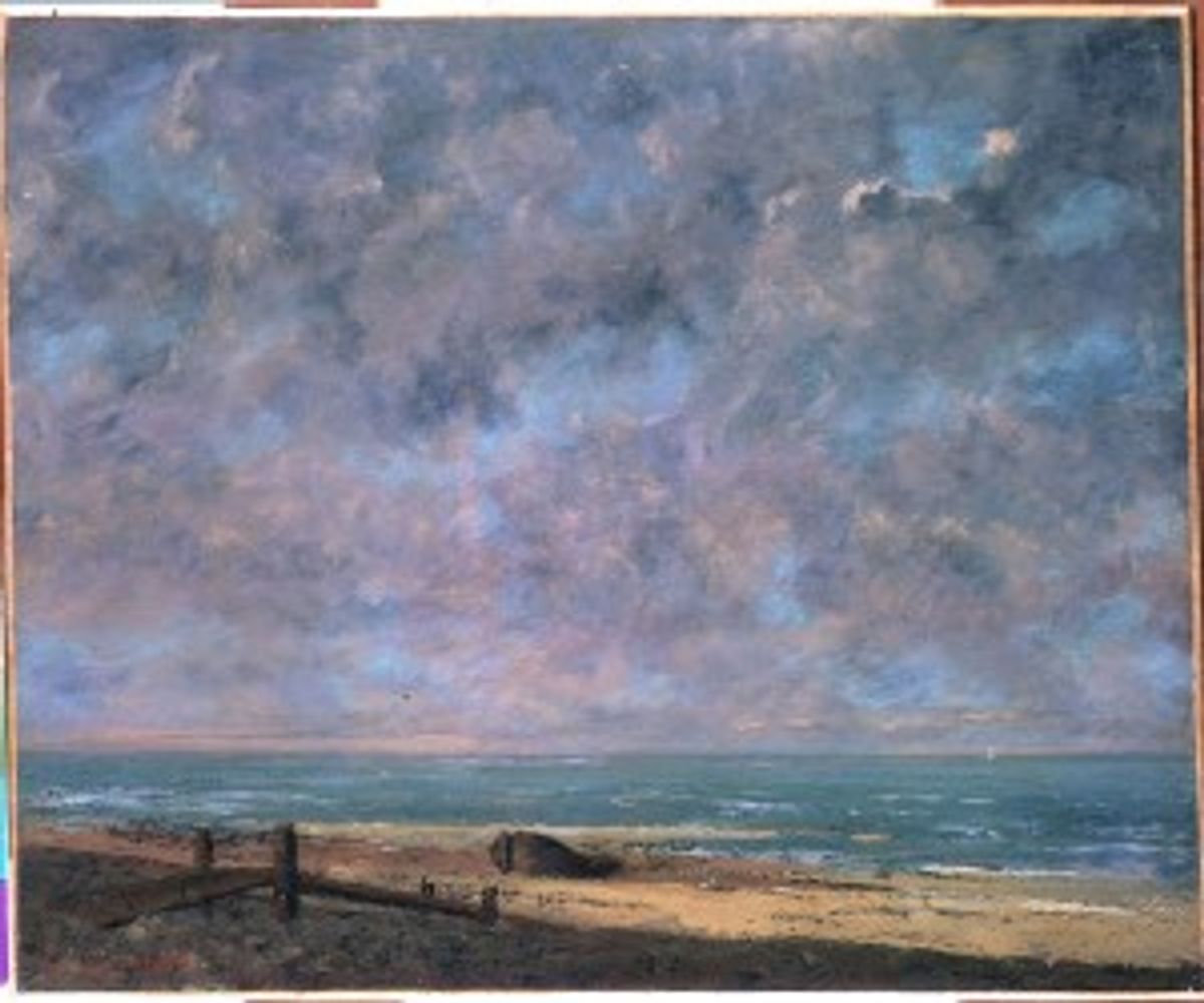 Courbet. "mer calme". 1872