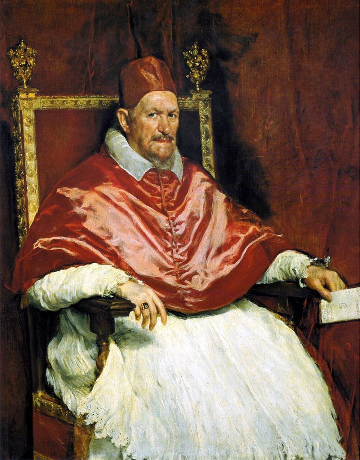 « portrait du Pape Innocent X »Par Vélsquez.1650