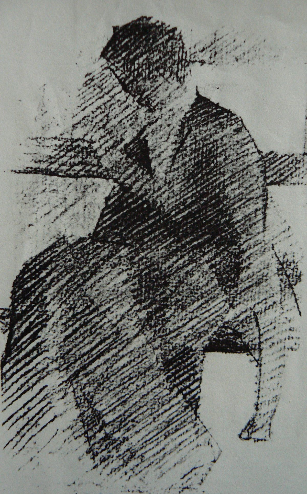 Seurat « femme cousant » pierre noire 1880-81