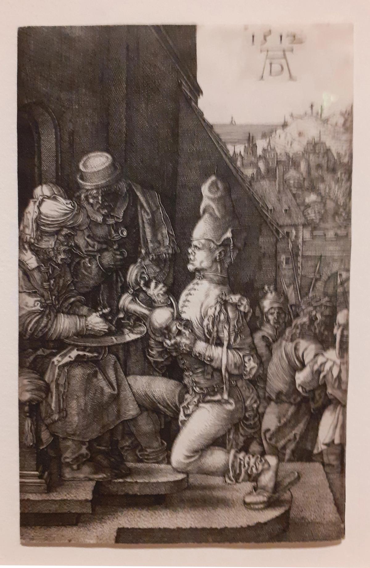 « lavemant des mains de Pilate », Dürer,burin 1512
