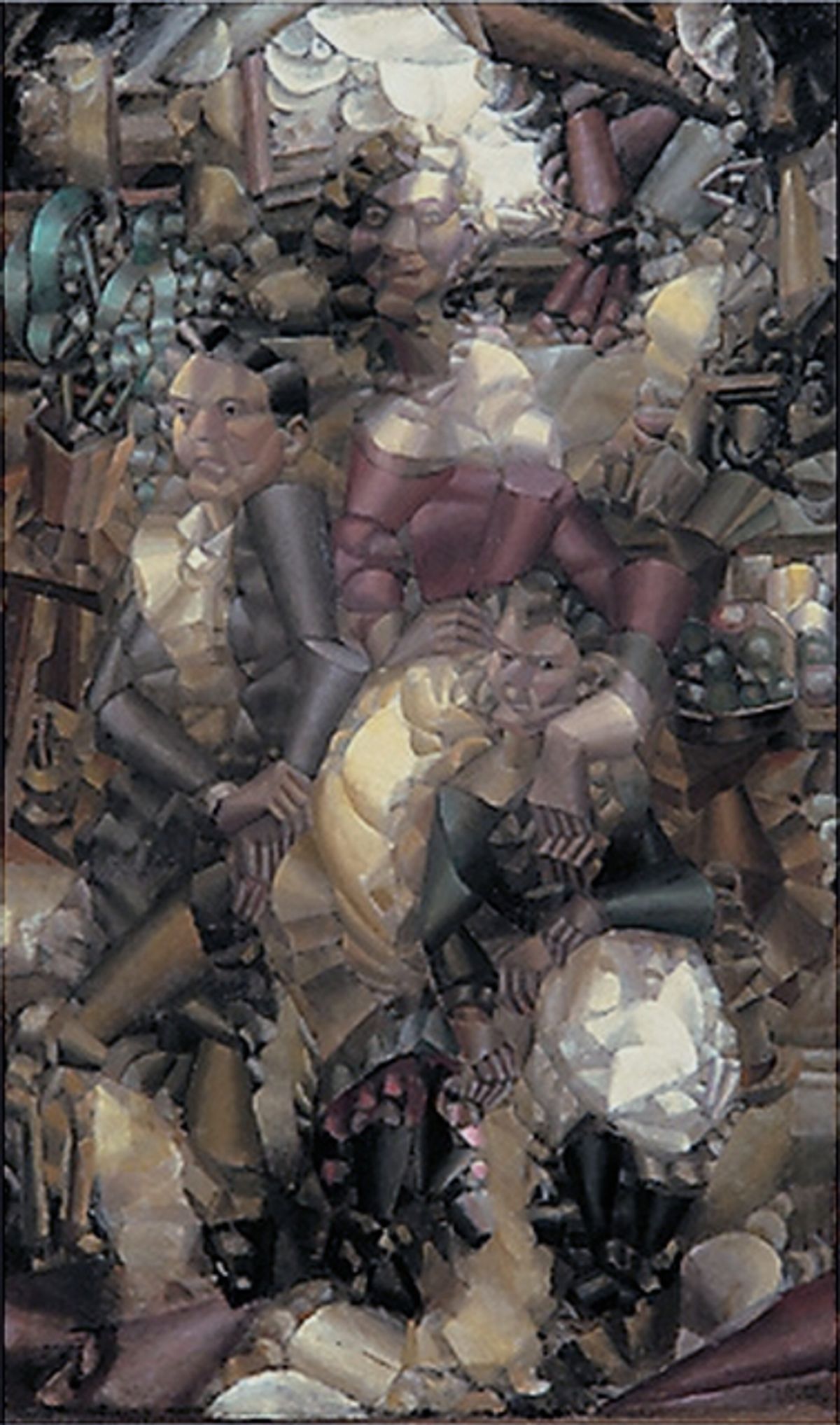 F. Léger. « étude pour trois portraits » 1911. 116.5×194.9cmMilwaukee art museum
