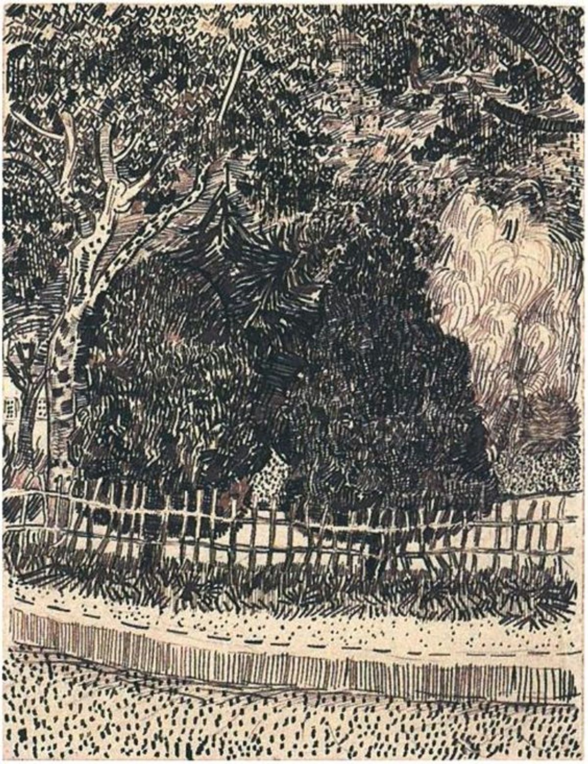 Van Gogh 2 au bambou et encre